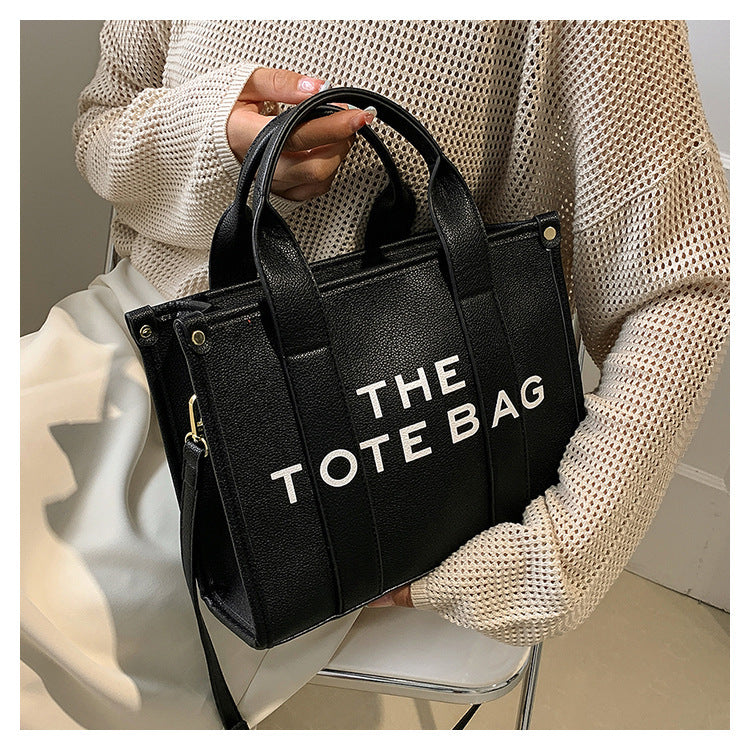 2025 New Printed Simple Tote Bag Large Capacity Letter Handbag Women's Underarm Bag Fashion Shoulder Crossbody Bag