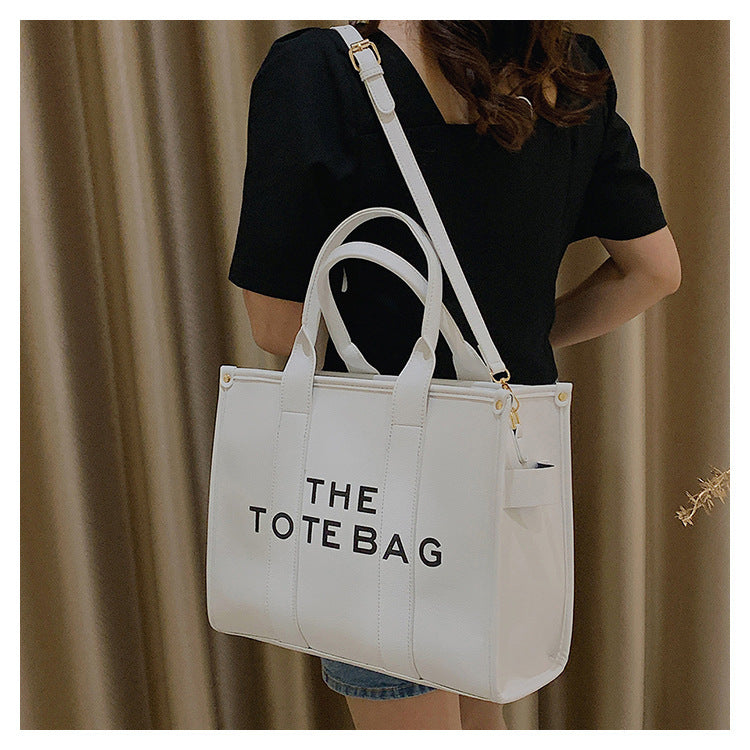 2025 New Printed Simple Tote Bag Large Capacity Letter Handbag Women's Underarm Bag Fashion Shoulder Crossbody Bag