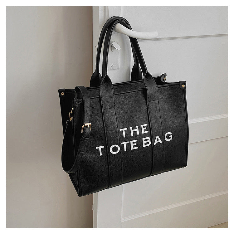 2025 New Printed Simple Tote Bag Large Capacity Letter Handbag Women's Underarm Bag Fashion Shoulder Crossbody Bag