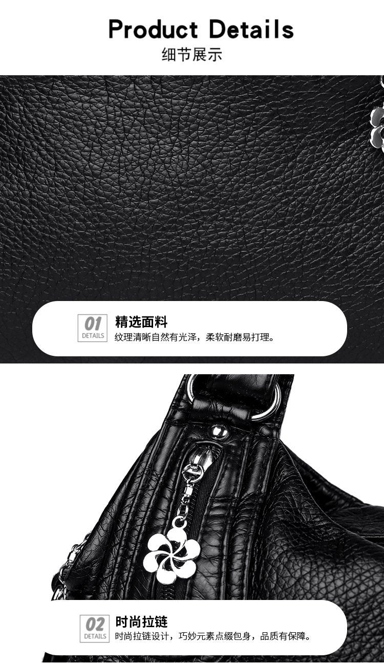 Cross-border Explosions Foreign Trade Women's Bag European and American Women's Bag Trendy Large Capacity Single Room Bag Portable Crossbody Bag Women's Bag Wholesale