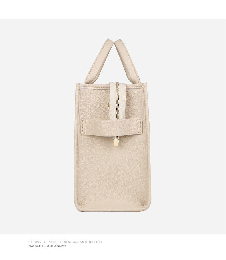 Women's Bag Cross-Border New Tote Bag Wholesale Pu Letter Handbag Simple Casual Crossbody Bag Large Capacity Women's Bag