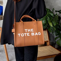 2025 New Printed Simple Tote Bag Large Capacity Letter Handbag Women's Underarm Bag Fashion Shoulder Crossbody Bag