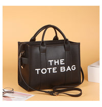 Women's Bag Cross-Border New Tote Bag Wholesale Pu Letter Handbag Simple Casual Crossbody Bag Large Capacity Women's Bag