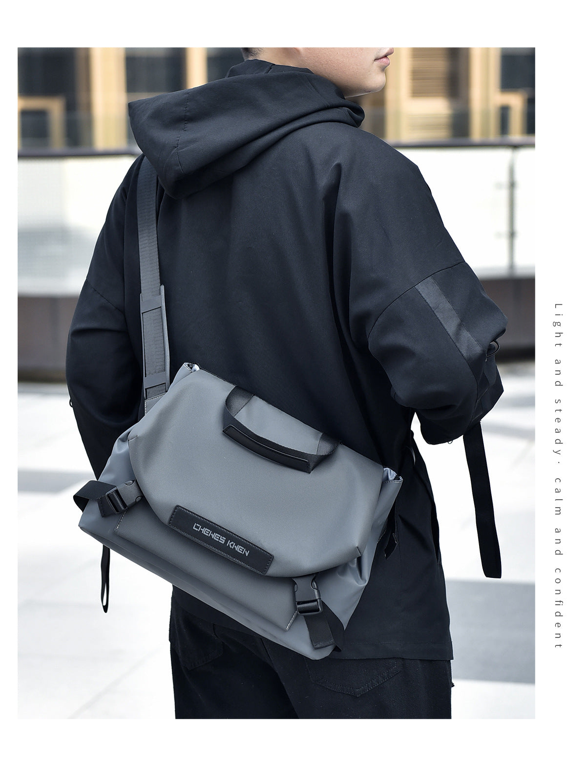 Cross-border Men's Crossbody Bag General Bag Large Capacity Functional Sports Shoulder Bag Trendy Brand Business Backpack