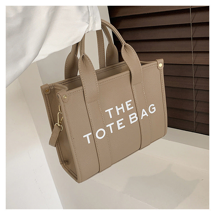 2025 New Printed Simple Tote Bag Large Capacity Letter Handbag Women's Underarm Bag Fashion Shoulder Crossbody Bag