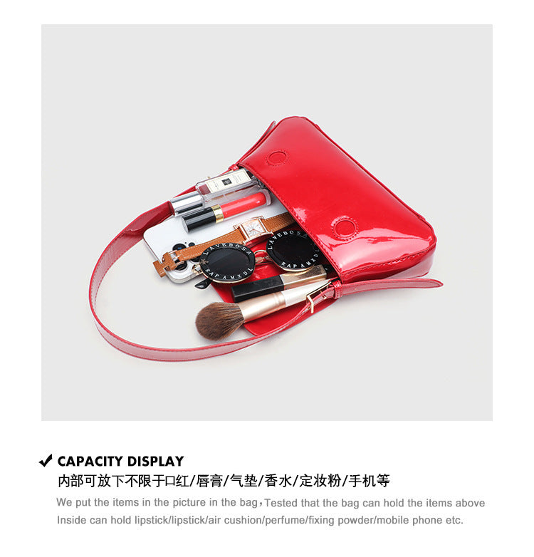 Cross-Border Women's Bag 2026 New Versatile Underarm Bag Casual Urban Style Single Shoulder Simple Small Bag Flap Bag Crossbody Bag