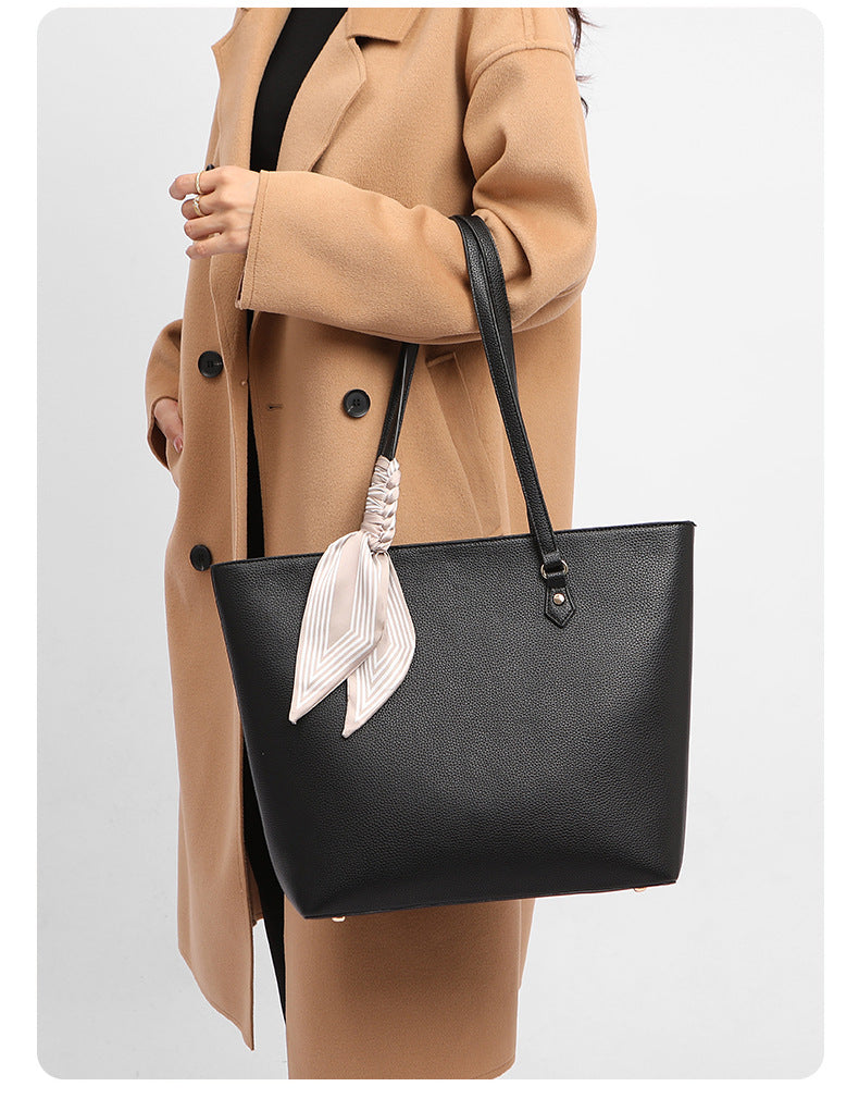 Tote bag large capacity women's high-grade portable women's bag work commuter bag fashionable simple all-match shoulder bag women