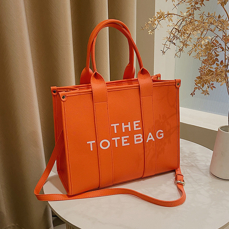 2025 New Printed Simple Tote Bag Large Capacity Letter Handbag Women's Underarm Bag Fashion Shoulder Crossbody Bag