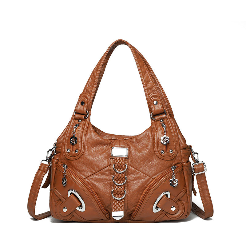 Cross-border Explosions Foreign Trade Women's Bag European and American Women's Bag Trendy Large Capacity Single Room Bag Portable Crossbody Bag Women's Bag Wholesale