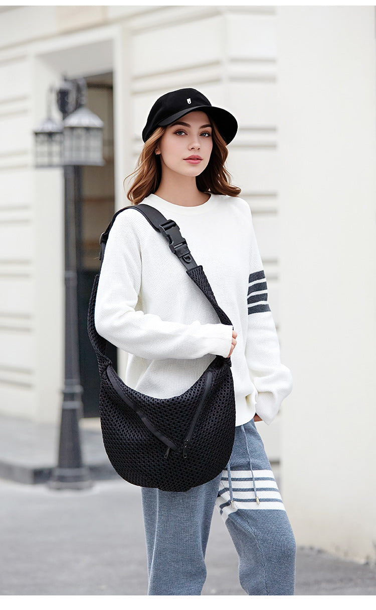 Casual Crossbody Bag for Women, Lightweight, Large Capacity, Simple and Versatile Shoulder Bag, Commuter Bag, Storage Tote, Urban Minimalist Style