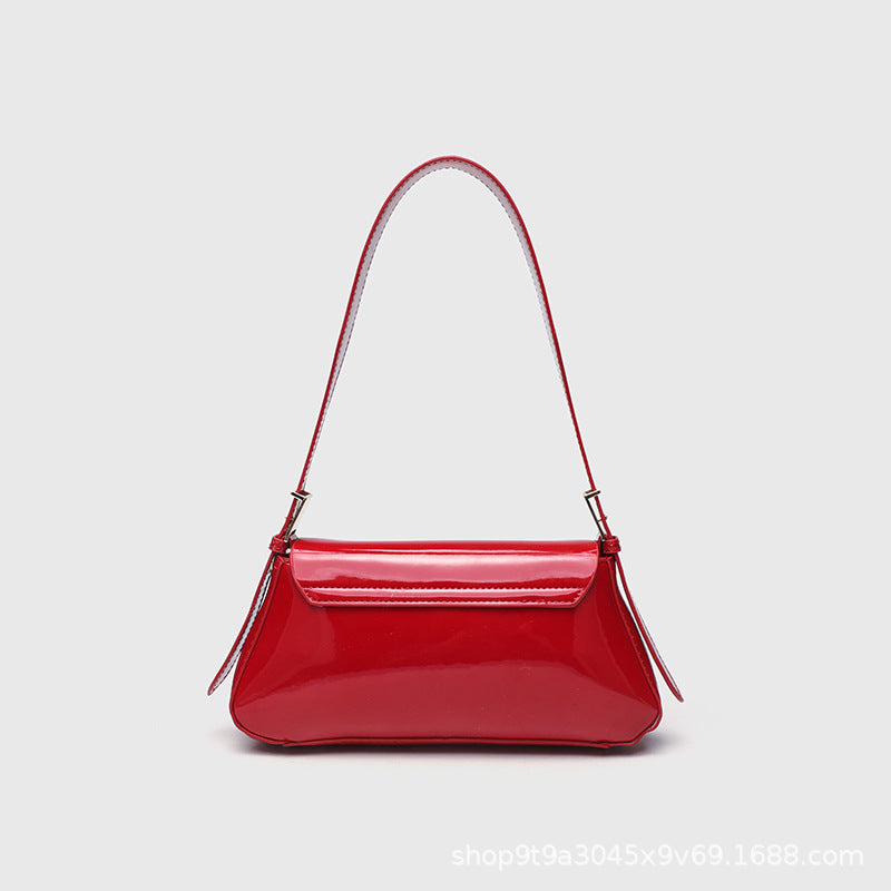 Cross-Border Women's Bag 2026 New Versatile Underarm Bag Casual Urban Style Single Shoulder Simple Small Bag Flap Bag Crossbody Bag