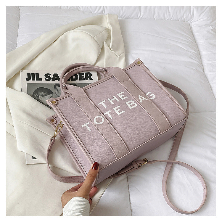 2025 New Printed Simple Tote Bag Large Capacity Letter Handbag Women's Underarm Bag Fashion Shoulder Crossbody Bag
