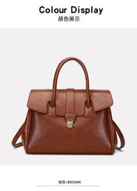 2025 New Style Large Capacity Official Document Tote Bag Retro Texturistic Tote Bag Single Shoulder Hand Bag Women's handbags Bag