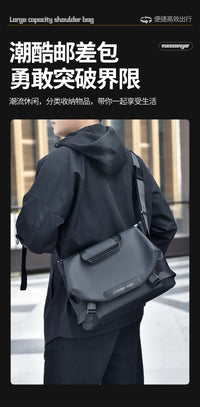Cross-border Men's Crossbody Bag General Bag Large Capacity Functional Sports Shoulder Bag Trendy Brand Business Backpack
