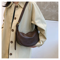 Cross-border Women's Bag Popular Retro Bag Women's New Fashion Texturized Shoulder Bag Retro Commuter Crossbody Dumpling Bag