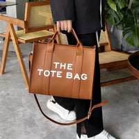 2025 New Printed Simple Tote Bag Large Capacity Letter Handbag Women's Underarm Bag Fashion Shoulder Crossbody Bag