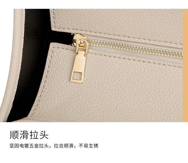 Women's Bag Cross-Border New Tote Bag Wholesale Pu Letter Handbag Simple Casual Crossbody Bag Large Capacity Women's Bag