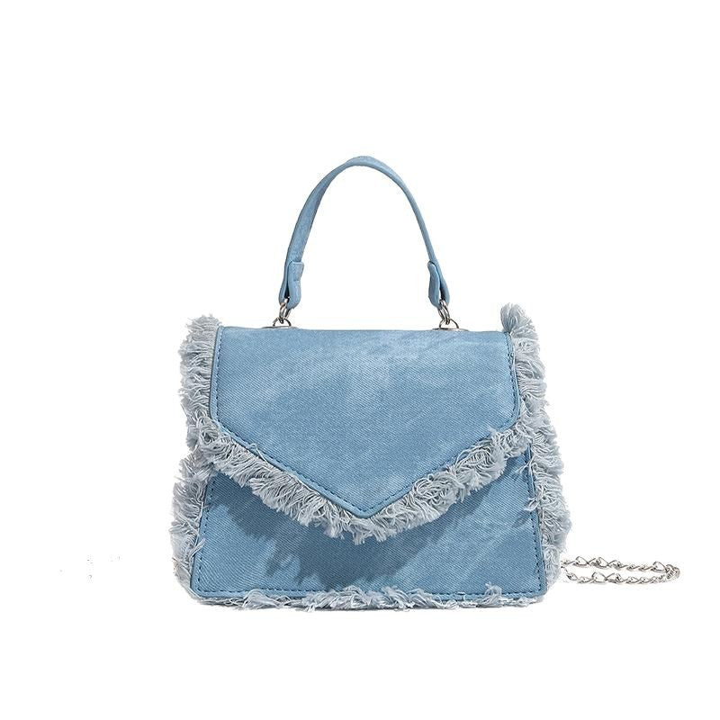 Cross-Border 2026 Chain Bag New Korean Style Versatile Shoulder Crossbody Bag Lightweight Fashionable Light Luxury Cute Envelope Bag
