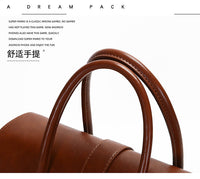 2025 New Style Large Capacity Official Document Tote Bag Retro Texturistic Tote Bag Single Shoulder Hand Bag Women's handbags Bag