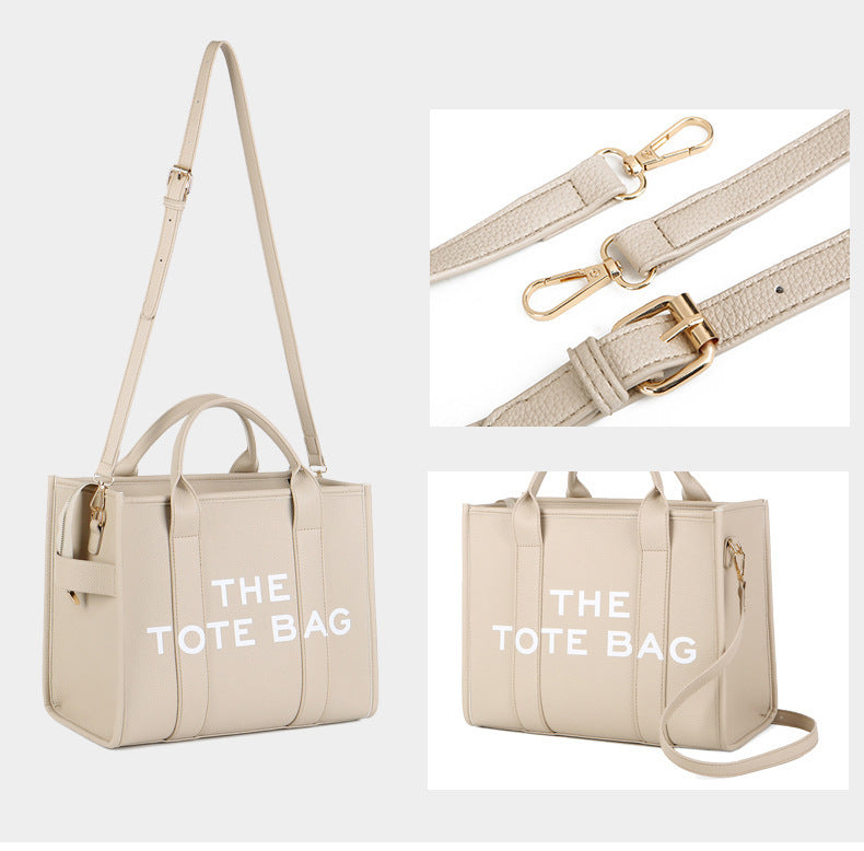 2025 New Printed Simple Tote Bag Large Capacity Letter Handbag Women's Underarm Bag Fashion Shoulder Crossbody Bag