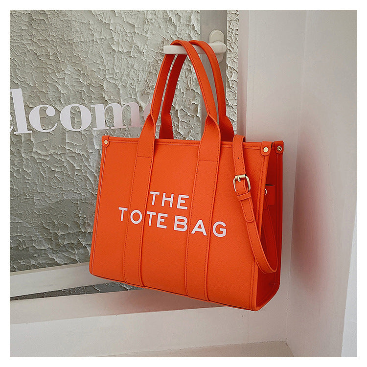2025 New Printed Simple Tote Bag Large Capacity Letter Handbag Women's Underarm Bag Fashion Shoulder Crossbody Bag