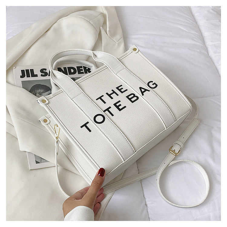 2025 New Printed Simple Tote Bag Large Capacity Letter Handbag Women's Underarm Bag Fashion Shoulder Crossbody Bag