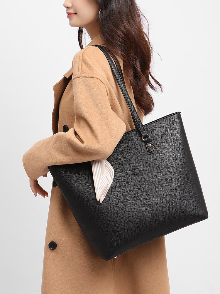 Tote bag large capacity women's high-grade portable women's bag work commuter bag fashionable simple all-match shoulder bag women