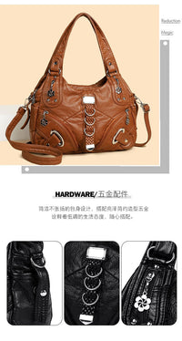 Cross-border Explosions Foreign Trade Women's Bag European and American Women's Bag Trendy Large Capacity Single Room Bag Portable Crossbody Bag Women's Bag Wholesale