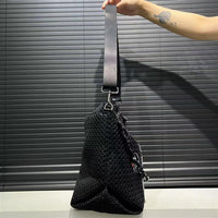 Cross-Border Exclusive Supply of Women's Fashionable Y2K Street Chain Shoulder Bag, Large Capacity Mesh Patchwork Crossbody Bag