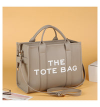 Women's Bag Cross-Border New Tote Bag Wholesale Pu Letter Handbag Simple Casual Crossbody Bag Large Capacity Women's Bag