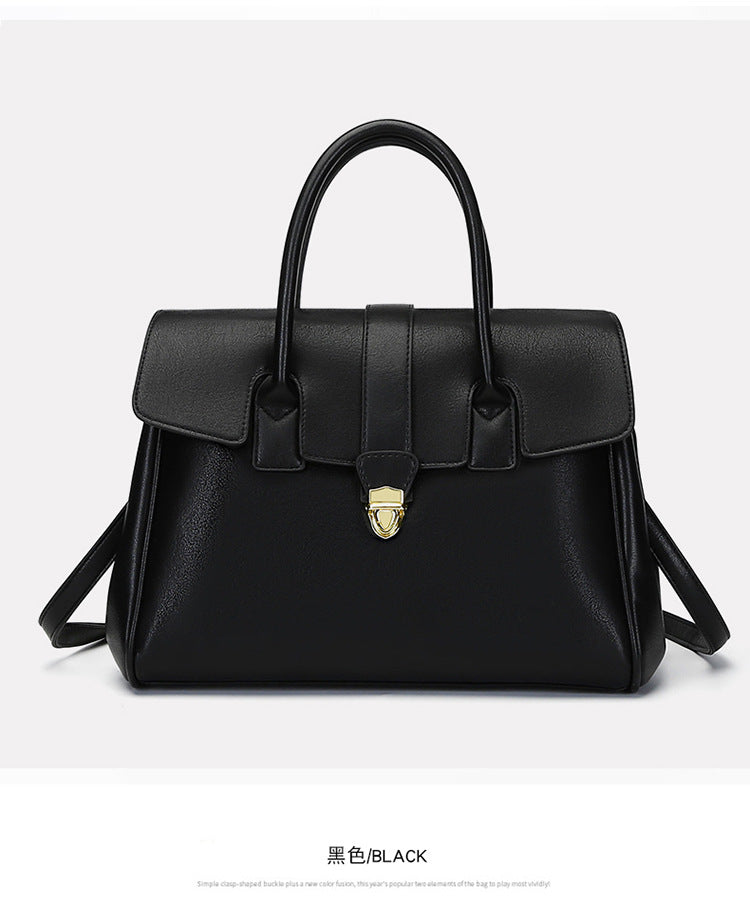 2025 New Style Large Capacity Official Document Tote Bag Retro Texturistic Tote Bag Single Shoulder Hand Bag Women's handbags Bag
