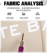 Women's Bag Cross-Border New Tote Bag Wholesale Pu Letter Handbag Simple Casual Crossbody Bag Large Capacity Women's Bag