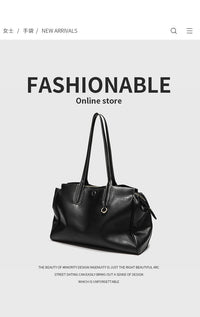 2024 Summer New Niche High-end Retro Shoulder Tote Bag Large Capacity Commuter Portable Briefcase