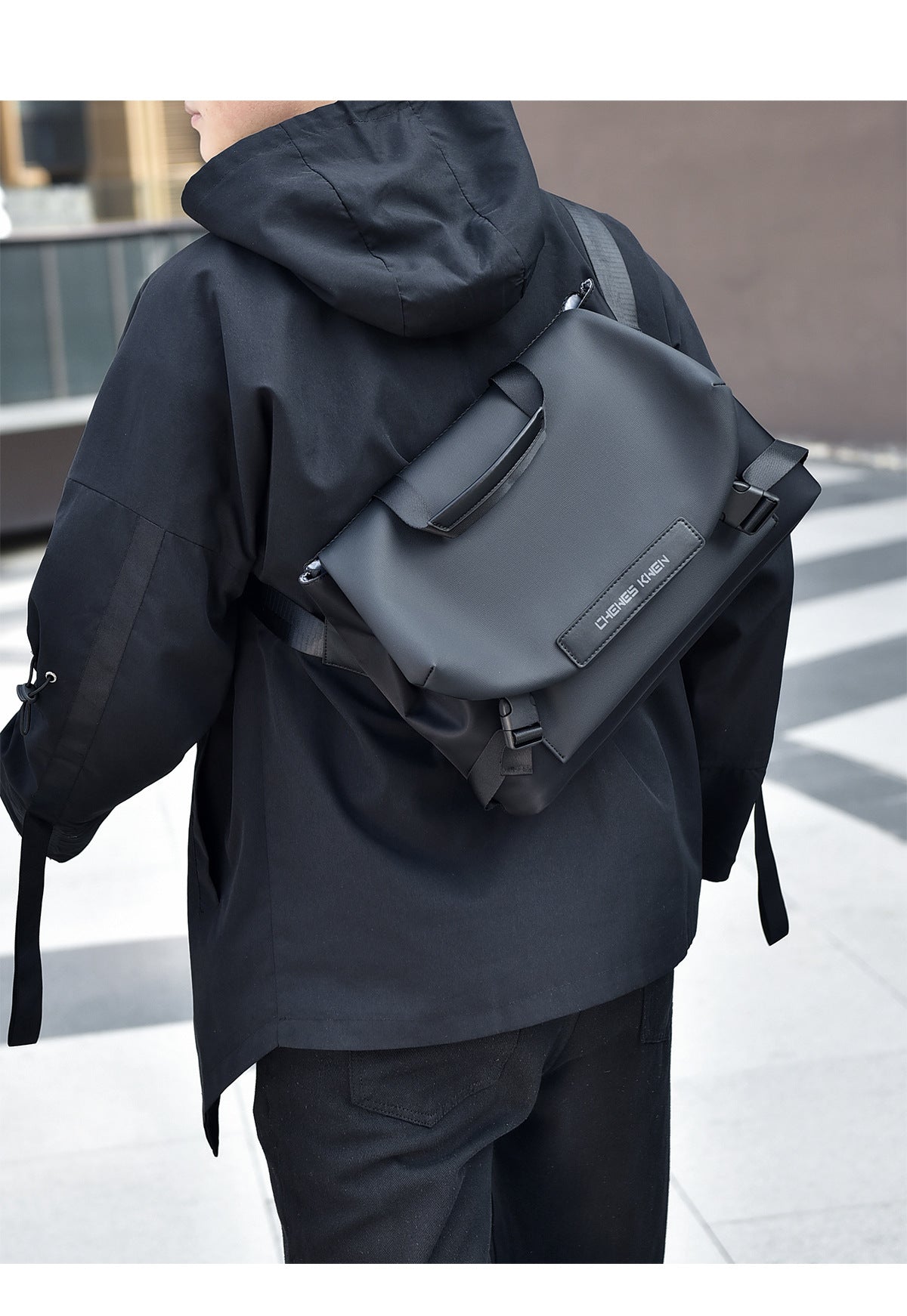 Cross-border Men's Crossbody Bag General Bag Large Capacity Functional Sports Shoulder Bag Trendy Brand Business Backpack