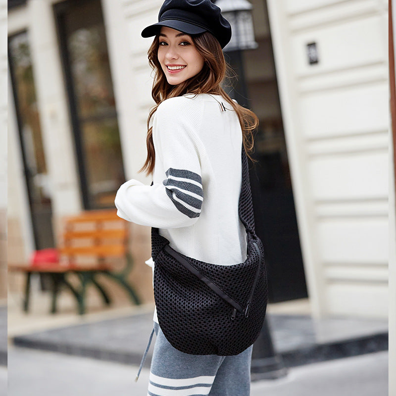 Casual Crossbody Bag for Women, Lightweight, Large Capacity, Simple and Versatile Shoulder Bag, Commuter Bag, Storage Tote, Urban Minimalist Style
