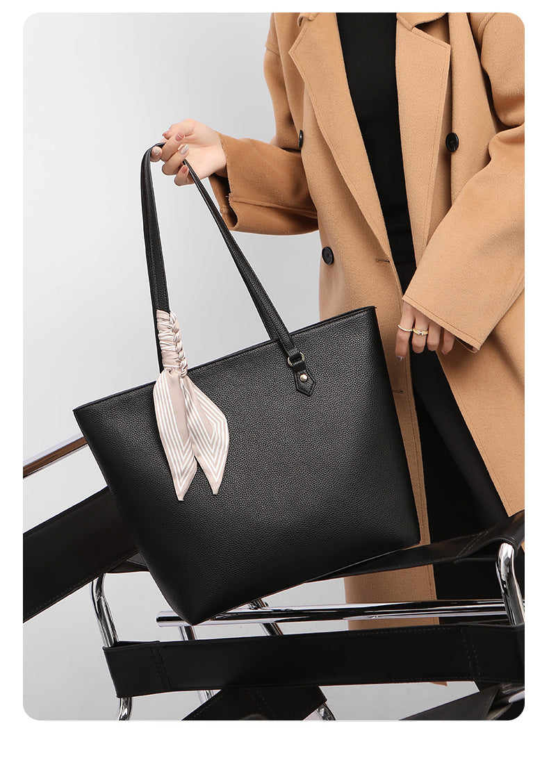 Tote bag large capacity women's high-grade portable women's bag work commuter bag fashionable simple all-match shoulder bag women