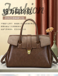 2025 New Style Large Capacity Official Document Tote Bag Retro Texturistic Tote Bag Single Shoulder Hand Bag Women's handbags Bag