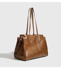 2024 Summer New Niche High-end Retro Shoulder Tote Bag Large Capacity Commuter Portable Briefcase