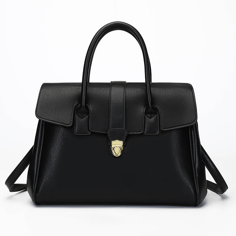 2025 New Style Large Capacity Official Document Tote Bag Retro Texturistic Tote Bag Single Shoulder Hand Bag Women's handbags Bag