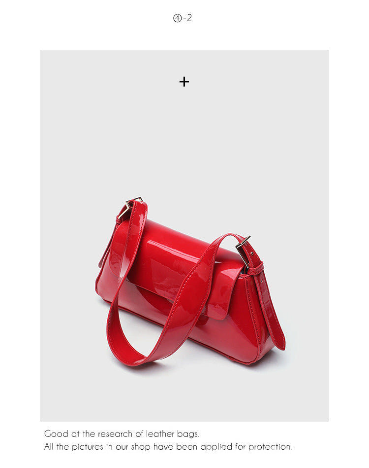 Cross-Border Women's Bag 2026 New Versatile Underarm Bag Casual Urban Style Single Shoulder Simple Small Bag Flap Bag Crossbody Bag