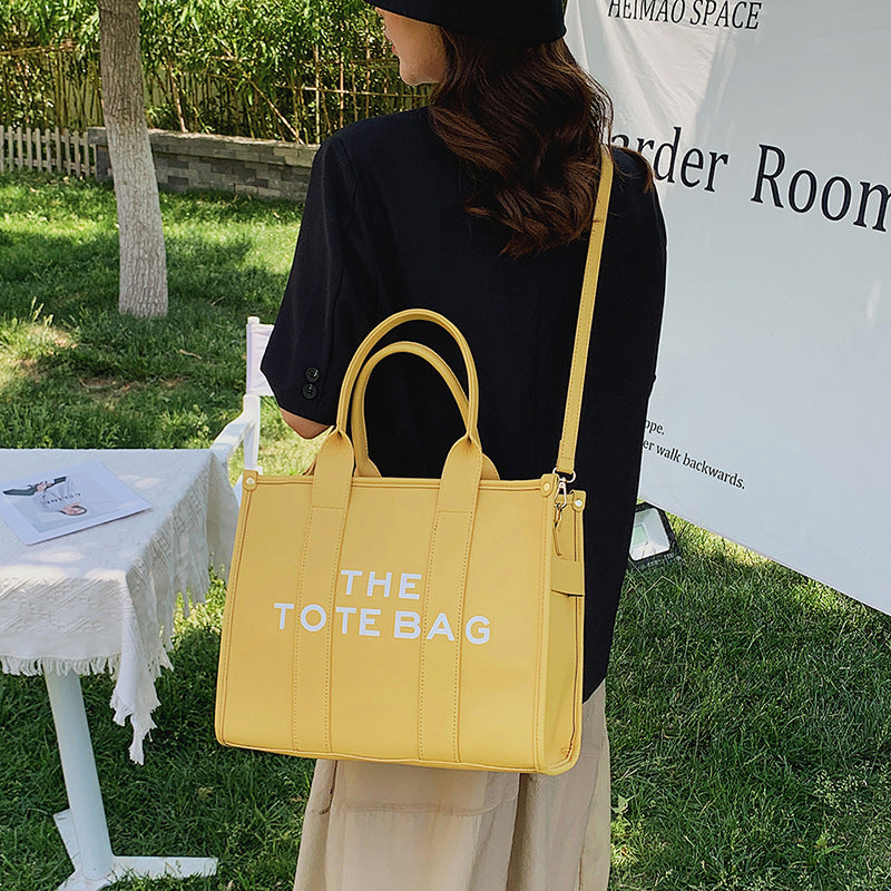 2025 New Printed Simple Tote Bag Large Capacity Letter Handbag Women's Underarm Bag Fashion Shoulder Crossbody Bag