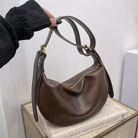 Cross-border Women's Bag Popular Retro Bag Women's New Fashion Texturized Shoulder Bag Retro Commuter Crossbody Dumpling Bag