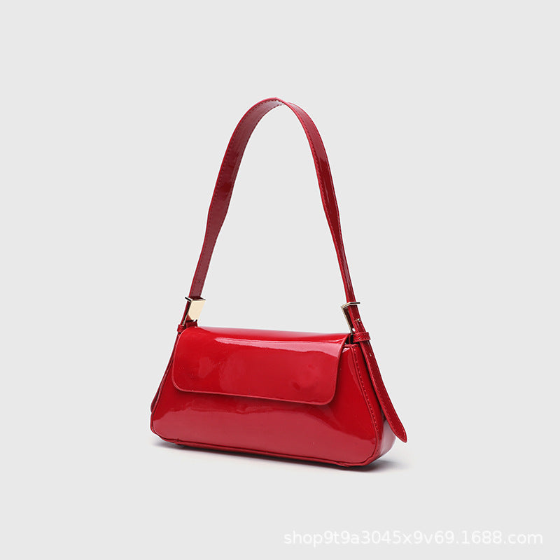 Cross-Border Women's Bag 2026 New Versatile Underarm Bag Casual Urban Style Single Shoulder Simple Small Bag Flap Bag Crossbody Bag
