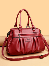 Cross-border women's bag 2024 new European and American retro women's bag simple fashion shoulder slung multi-layer large bag a generation of hair