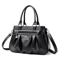 Cross-border women's bag 2024 new European and American retro women's bag simple fashion shoulder slung multi-layer large bag a generation of hair