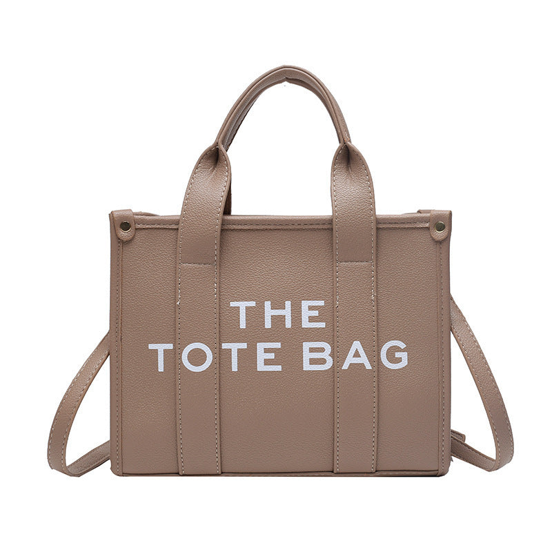 2025 New Printed Simple Tote Bag Large Capacity Letter Handbag Women's Underarm Bag Fashion Shoulder Crossbody Bag