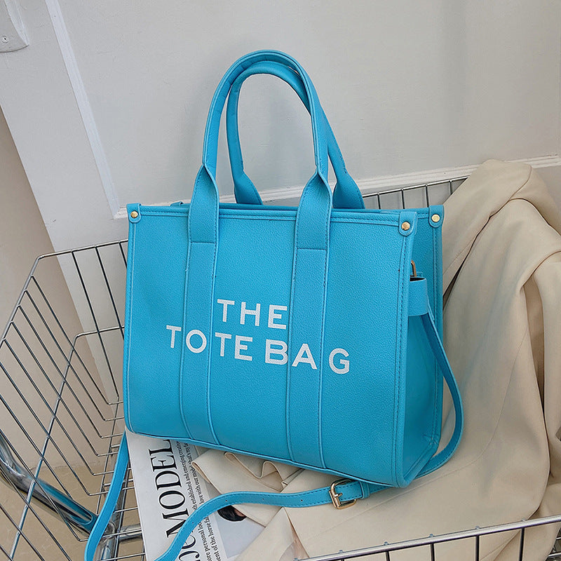 2025 New Printed Simple Tote Bag Large Capacity Letter Handbag Women's Underarm Bag Fashion Shoulder Crossbody Bag