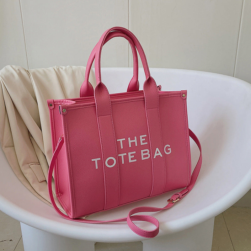 2025 New Printed Simple Tote Bag Large Capacity Letter Handbag Women's Underarm Bag Fashion Shoulder Crossbody Bag