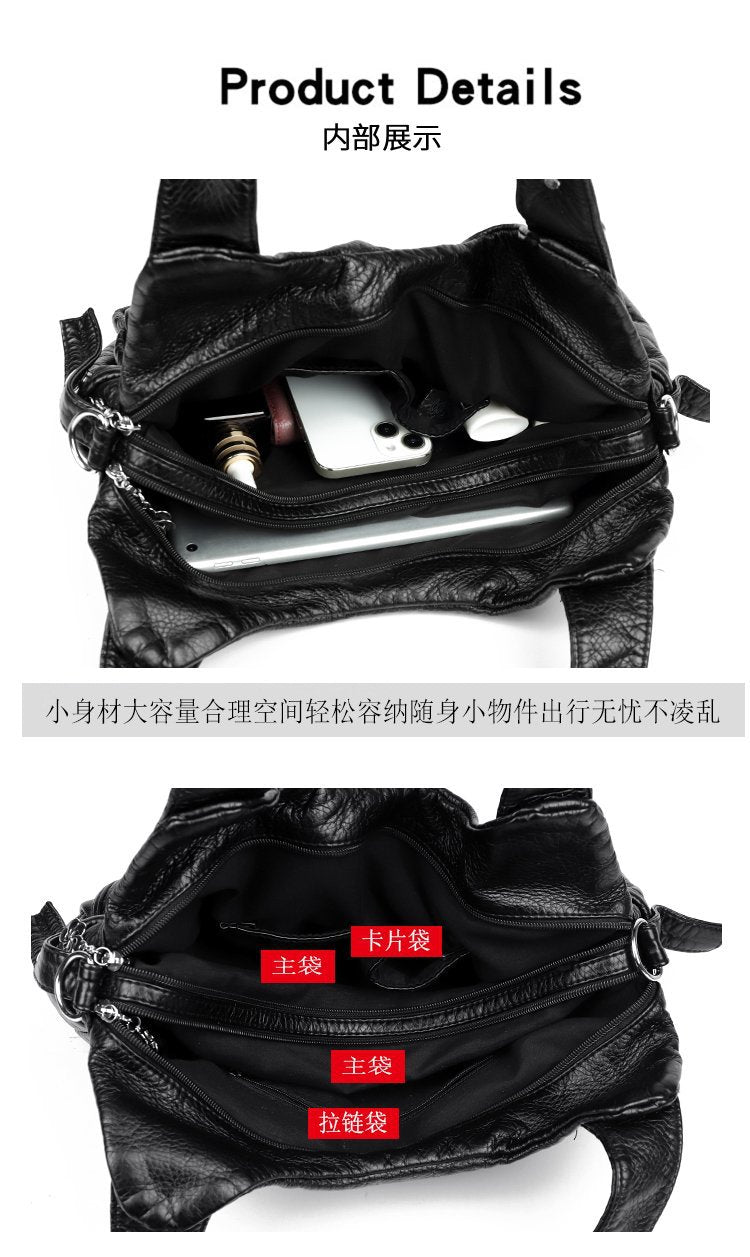 Cross-border Explosions Foreign Trade Women's Bag European and American Women's Bag Trendy Large Capacity Single Room Bag Portable Crossbody Bag Women's Bag Wholesale