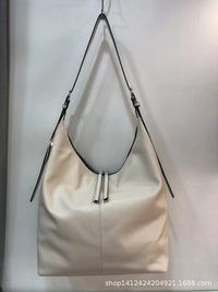 Large-Capacity Women's Shoulder Bucket Bag, Versatile Tote Bag, Fashionable Crossbody Bag, Genuine Leather Women's Handbag